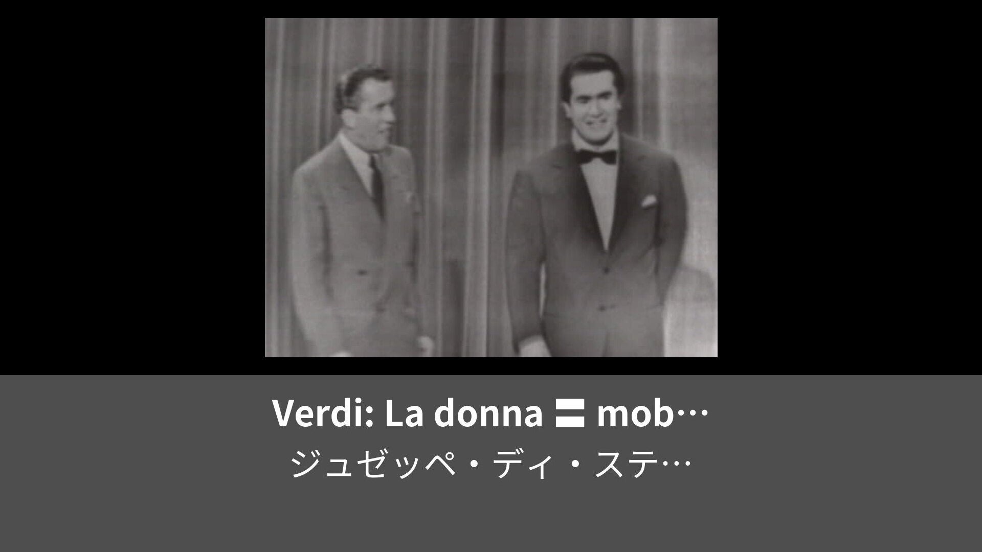 Verdi La Donna Mobile Live On The Ed Sullivan Show March 9 1952