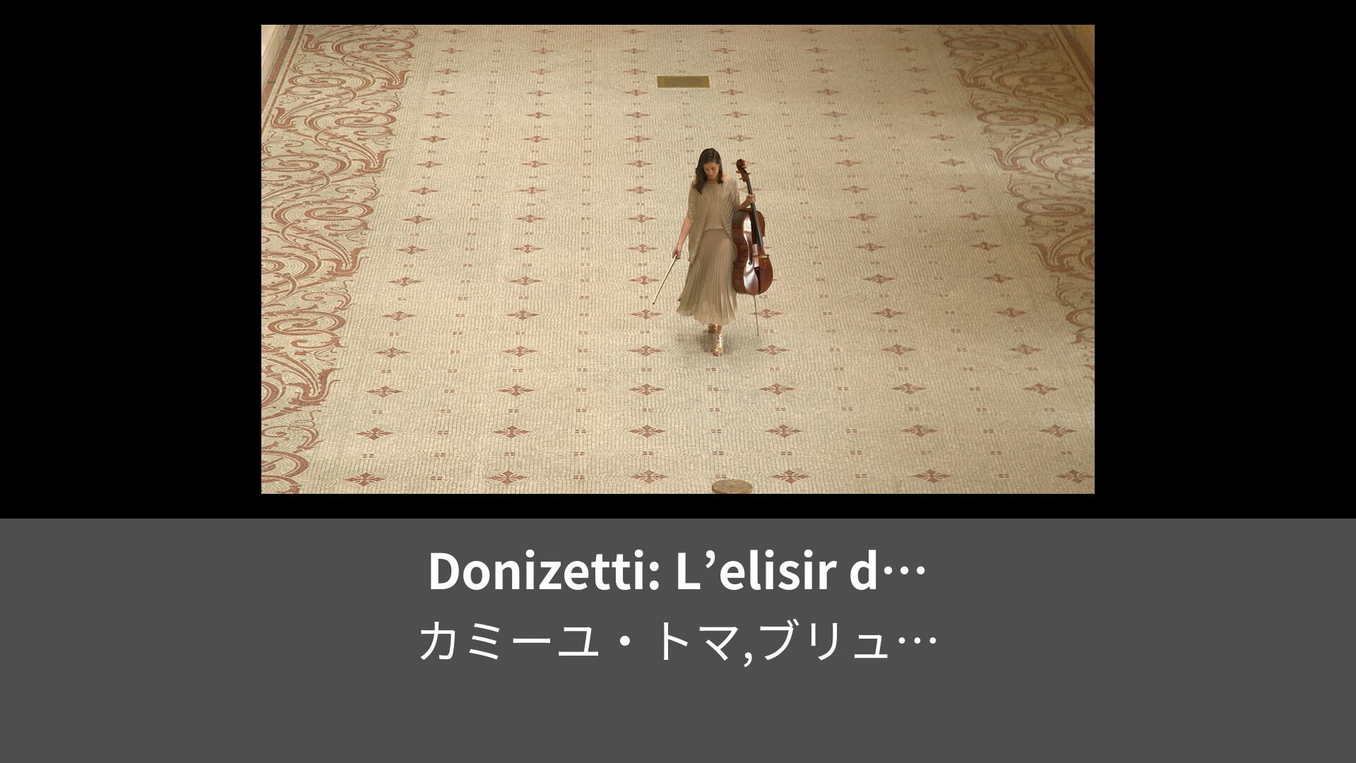 Donizetti Lelisir Damore Una Furtiva Lagrima Adapt For Cello And