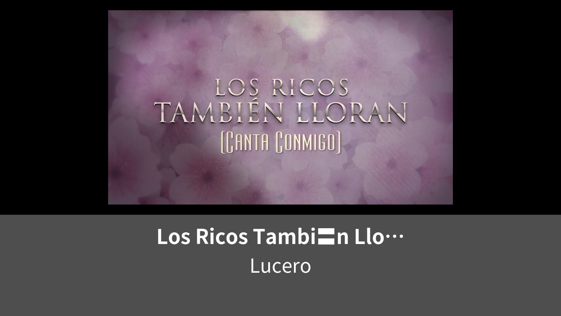 Los Ricos Tambin Lloran LETRA Versin Canta Conmigo Karaoke