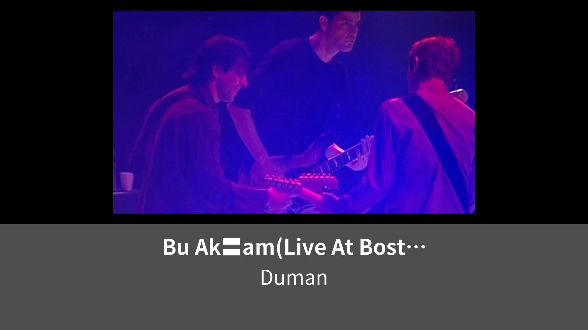 Bu Akam Live At Bostanc Gsteri Merkezi Stanbul 04 Ekim 2003 Bu