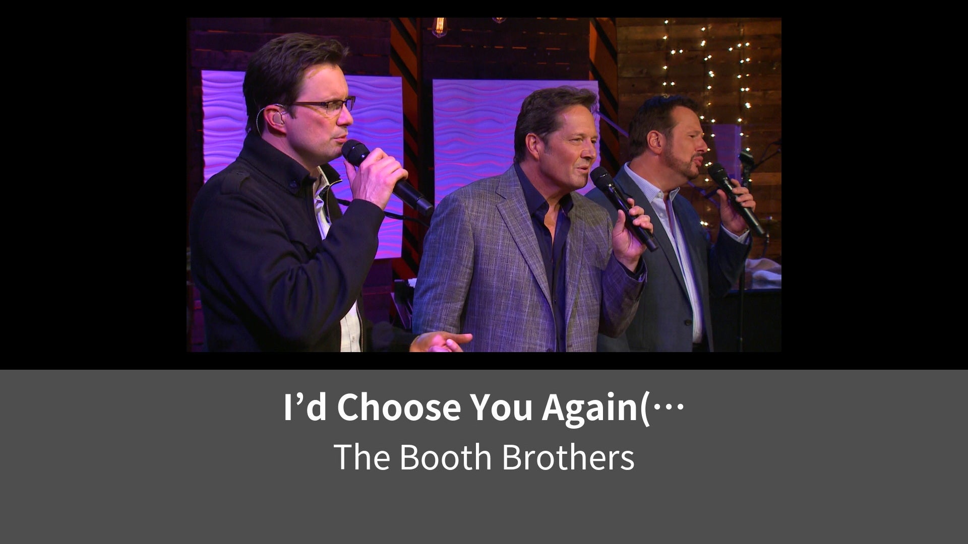 Id Choose You Again Live At Studio C Gaither Studios Alexandria IN