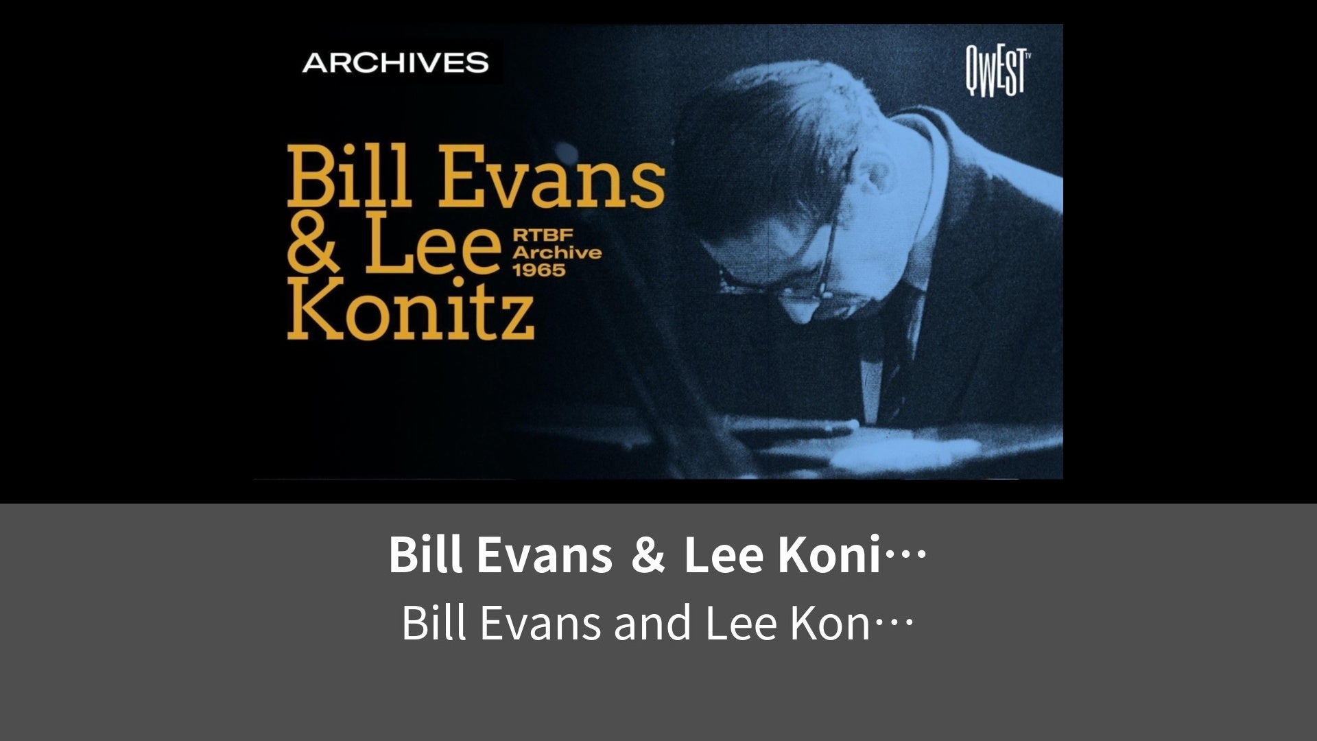 Bill Evans Lee Konitz Live at Paris Jazz Festival Leminoレミノドコモ