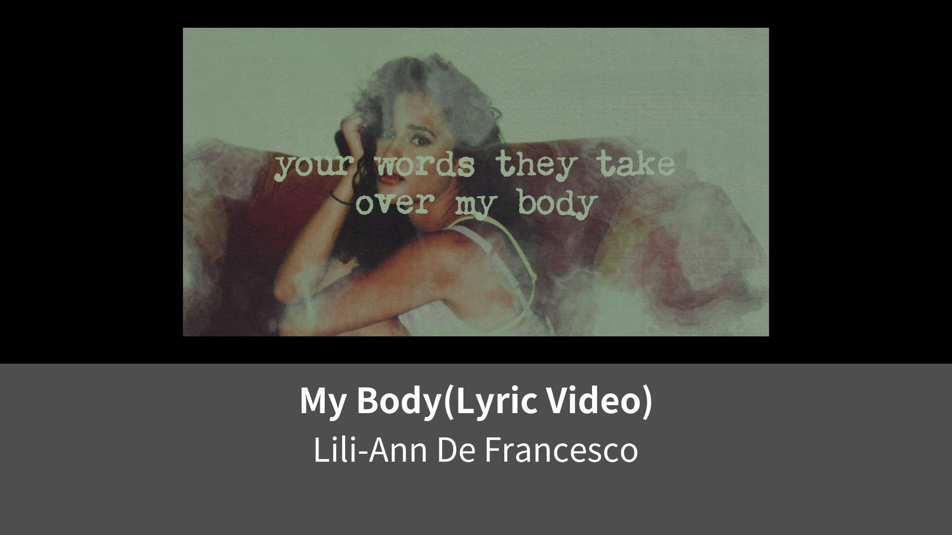 My Body Lyric Video Lemino