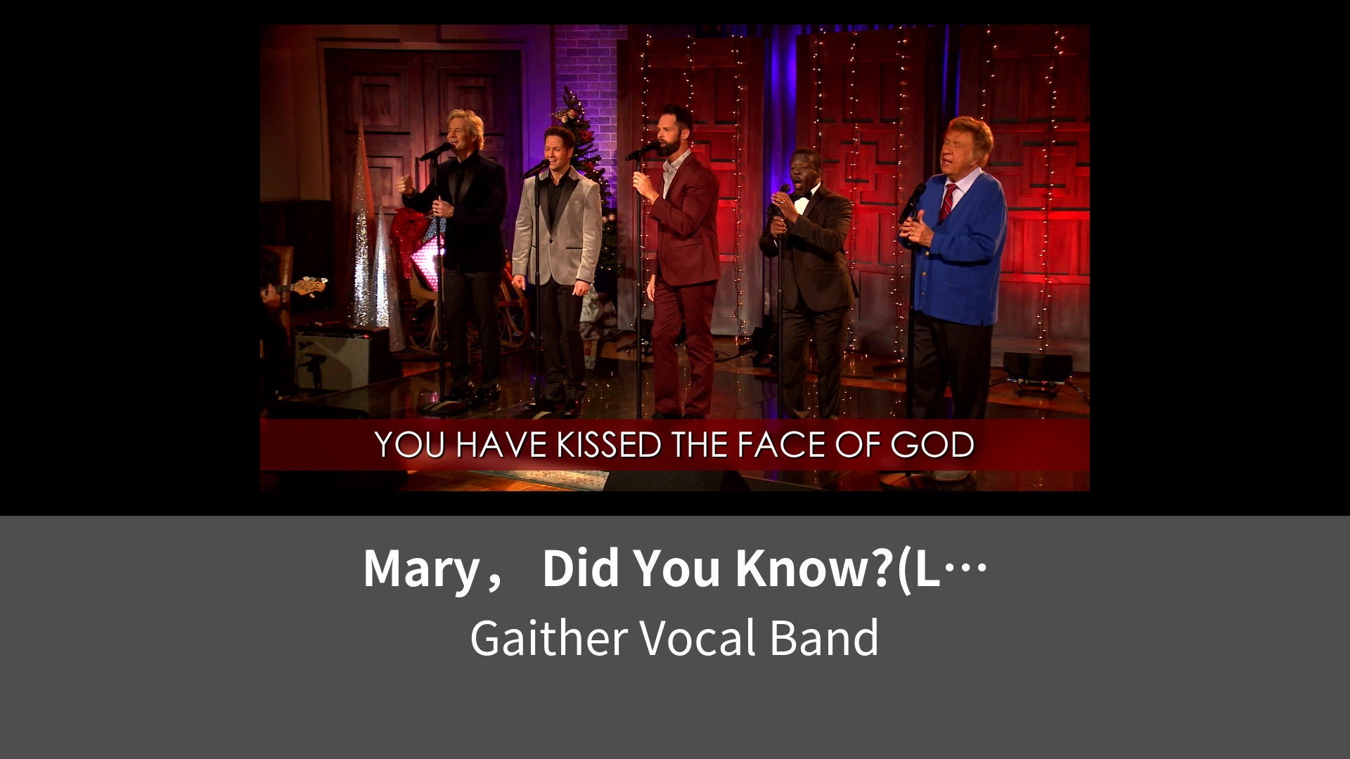 Mary， Did You Know?(Lyric Video / Live At Gaither Studios， Alexandria ...