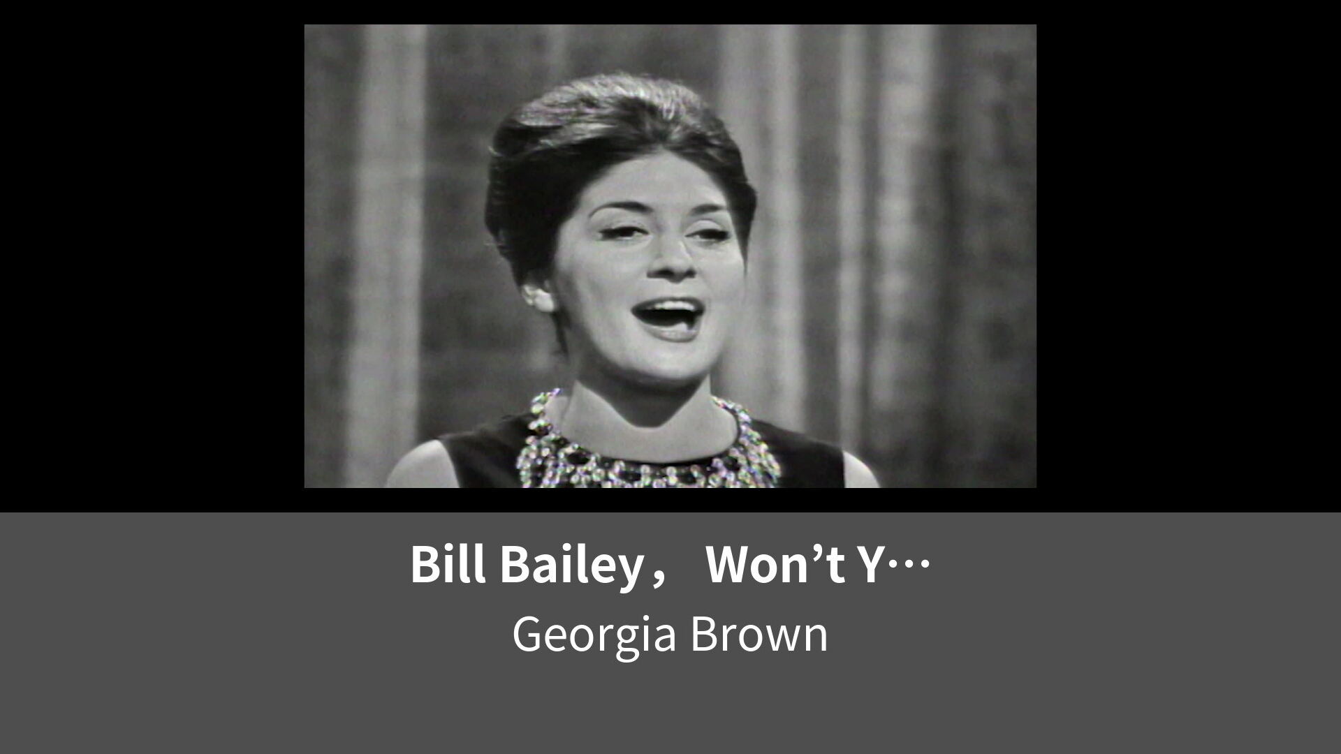 Bill Bailey Wont You Please Come Home Live On The Ed Sullivan Show January Lemino